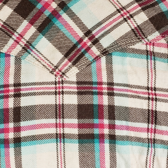 Lucky Brand Ivory Flannel Shirt - Picture 3 of 5